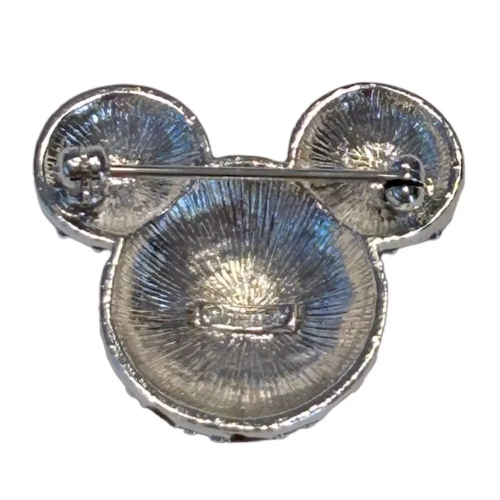 VINTAGE SWAROVSKI CRYSTAL DISNEY Brooch pin Mickey Mouse Icon American flag